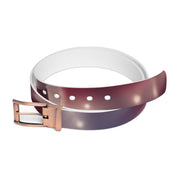 Stylish Reflective Purple Belt with Elegant Buckle Accessory