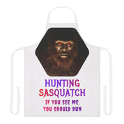 Hunting Sasquatch You Should Run Graphic Apron
