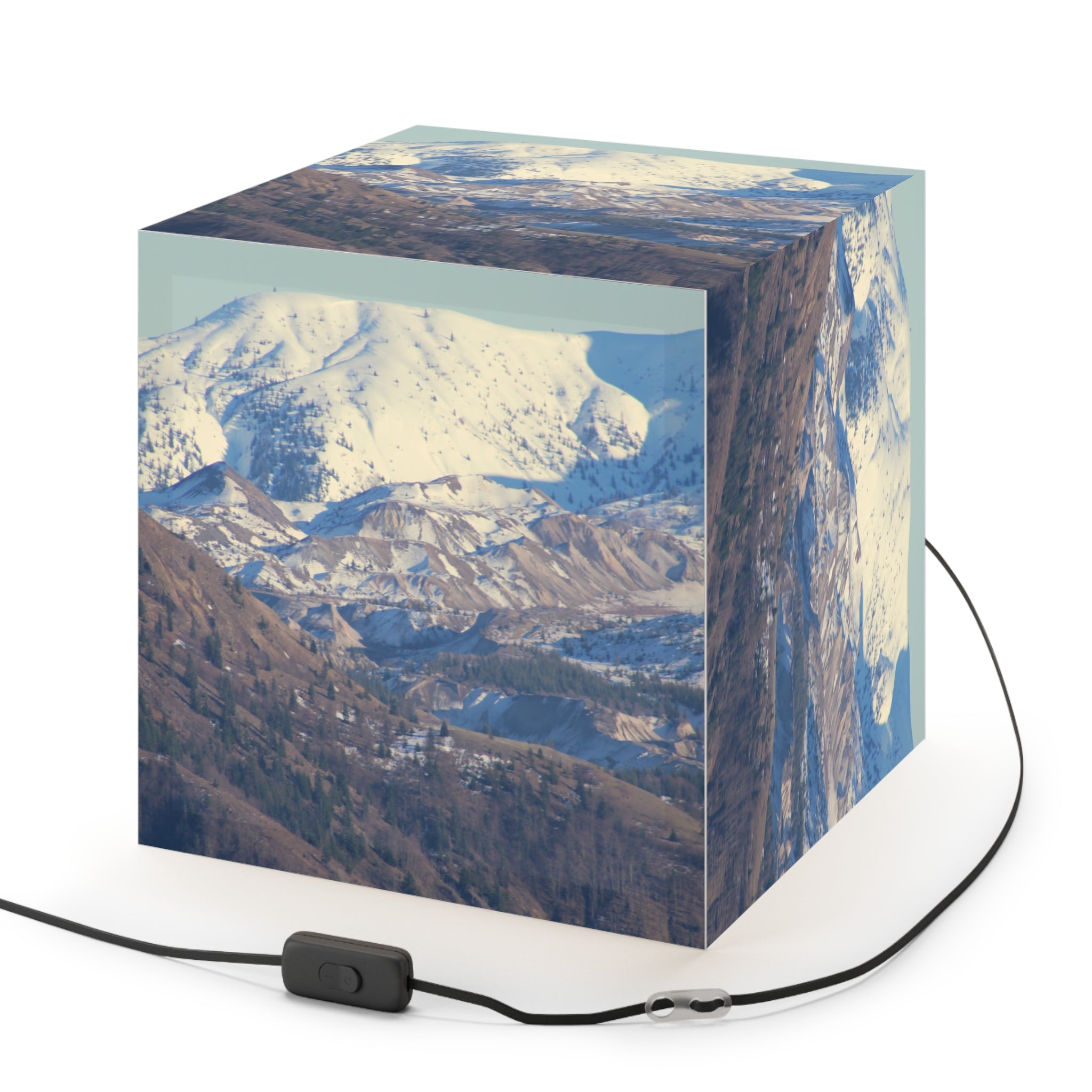 Snowy Mountain Landscape Scenic Light Box Display product type