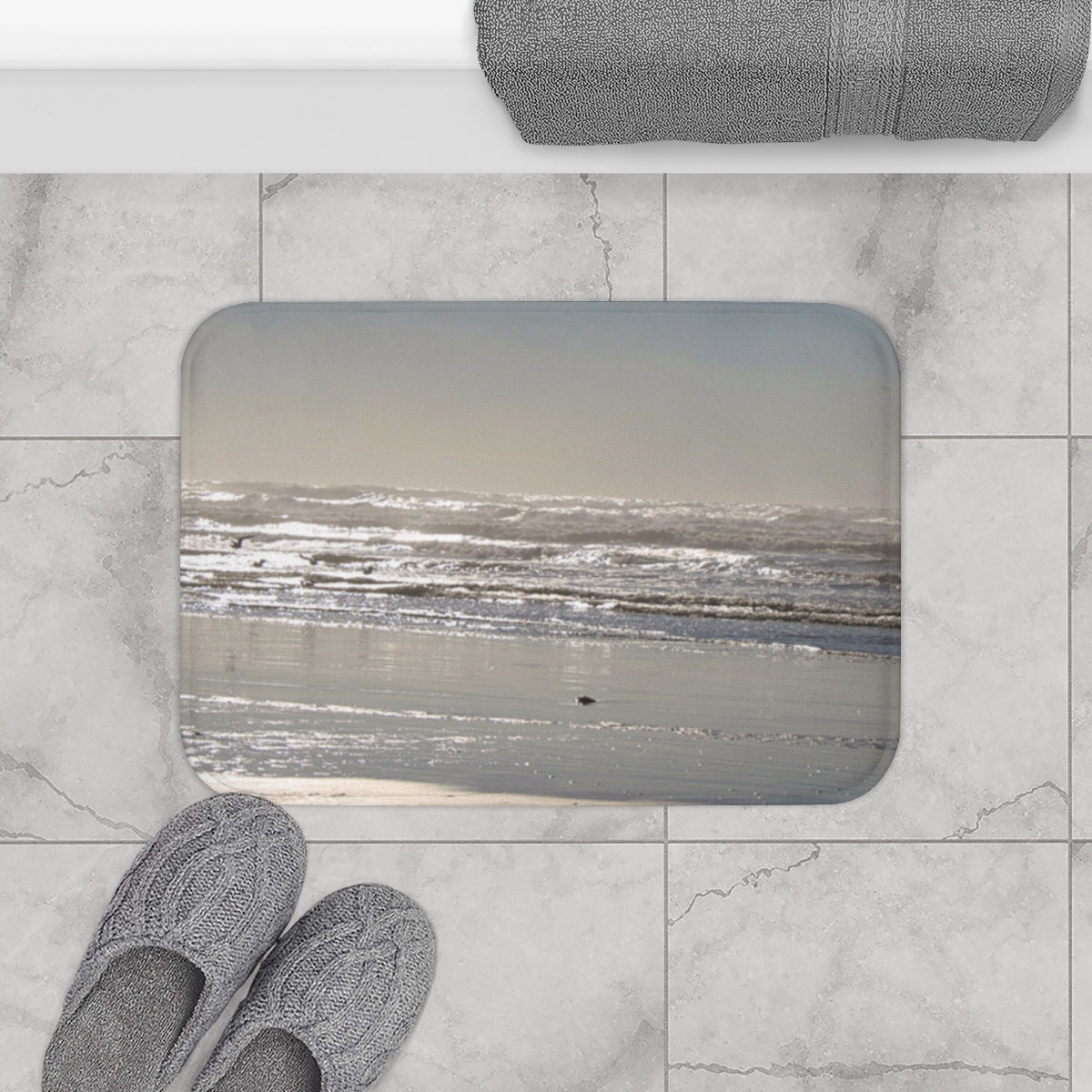 Serene Coastal Reflection Anti-Fatigue Mat Product