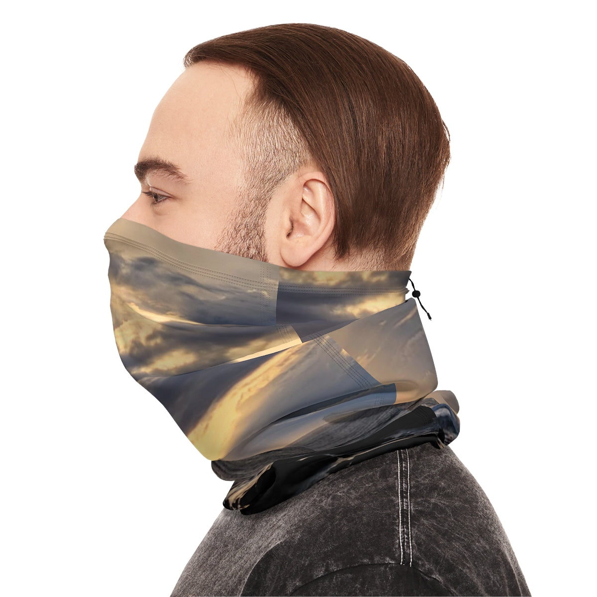Stunning Sunset Print Neck Gaiter for Outdoor Activities