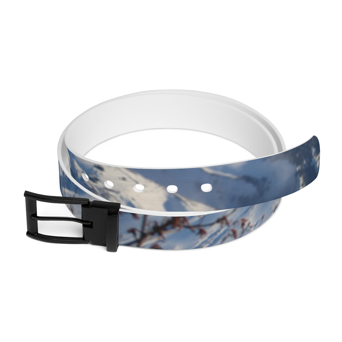 Snowy Mountain Print Adjustable Belt Accessory