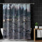 Majestic Forest Scene with Deer Shower Curtain