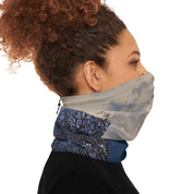 Multi-Function Winter Neck Gaiter with Sky and Trees Design