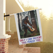 Bigfoot Prevent Forest Fires Flag Outdoor Decor