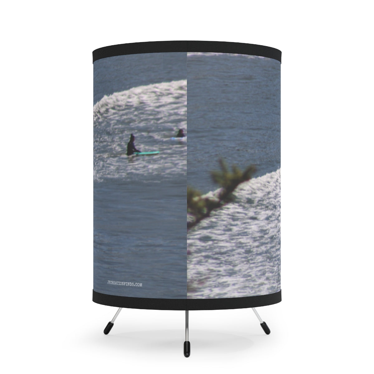 Ocean Waves Paddle Boarders Drum Lamp Shade