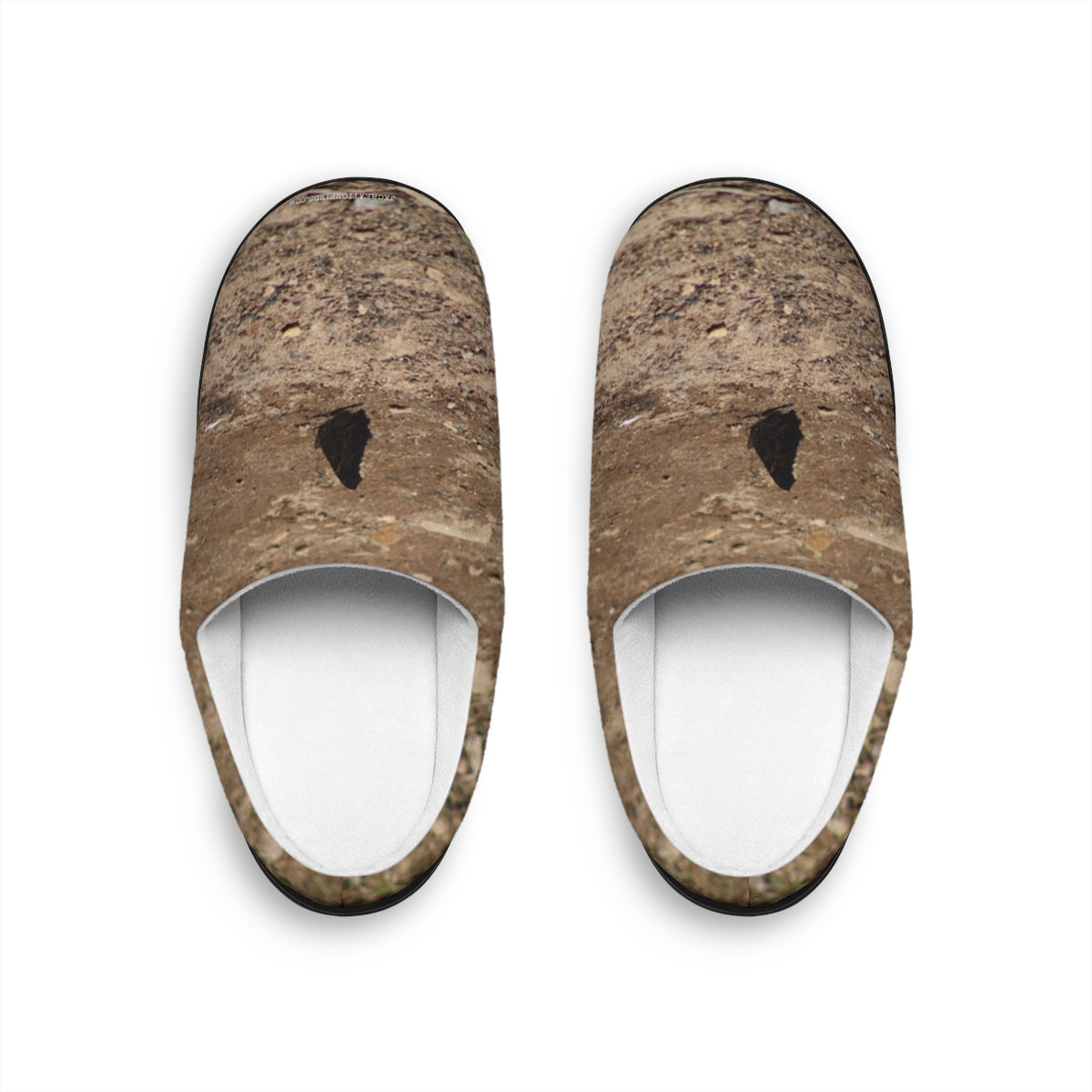 Earthy Textured Design Cozy Soft Indoor Slippers