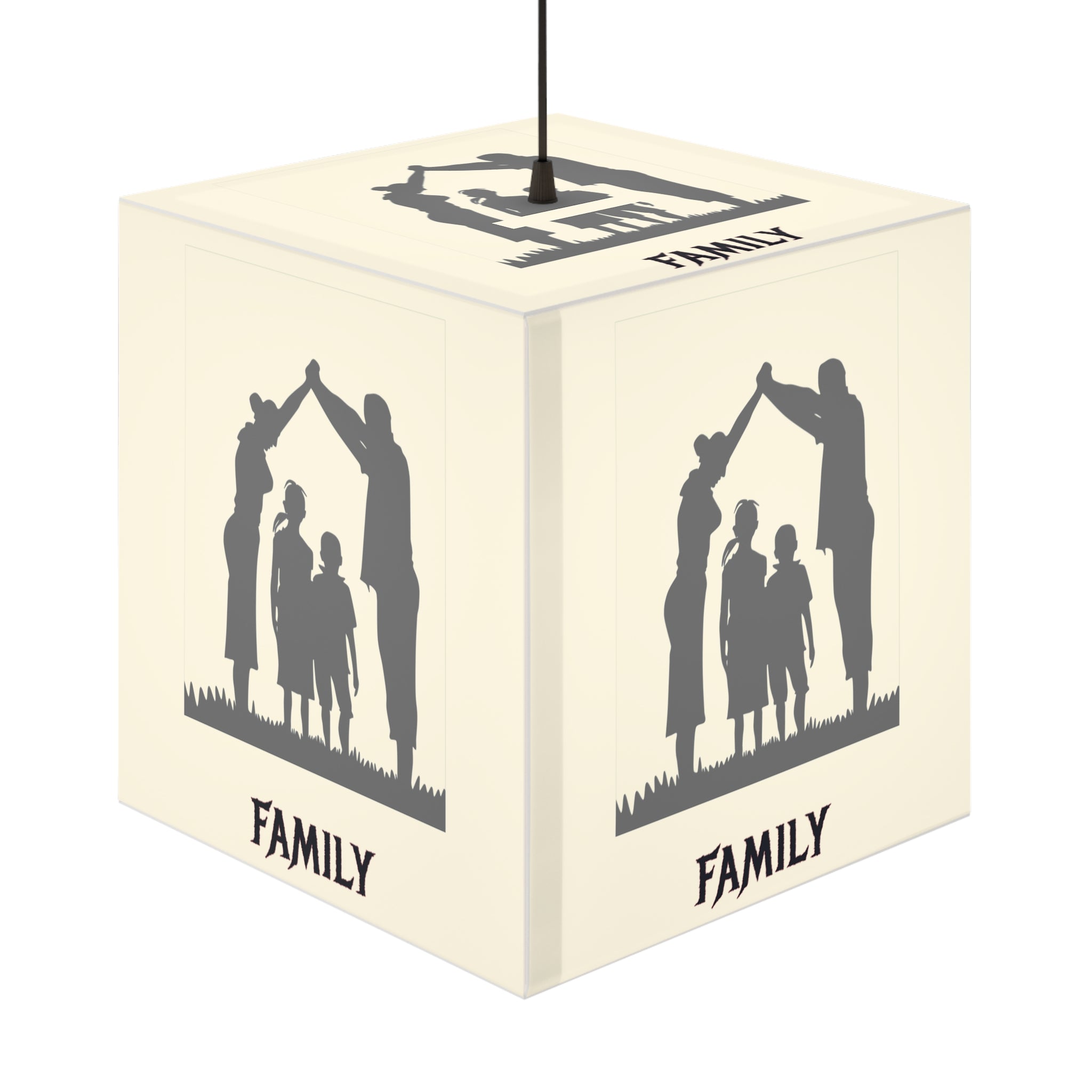 Family Cream Cube Pendant Light Shade product type
