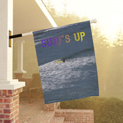 Surf's Up Flag with Seaside Surfing Design Flag