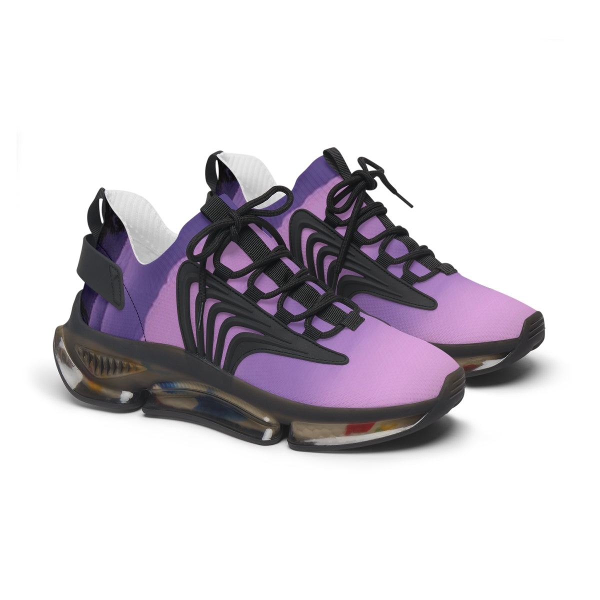 Fashionable Air Cushion Sole Purple Athletic Shoes