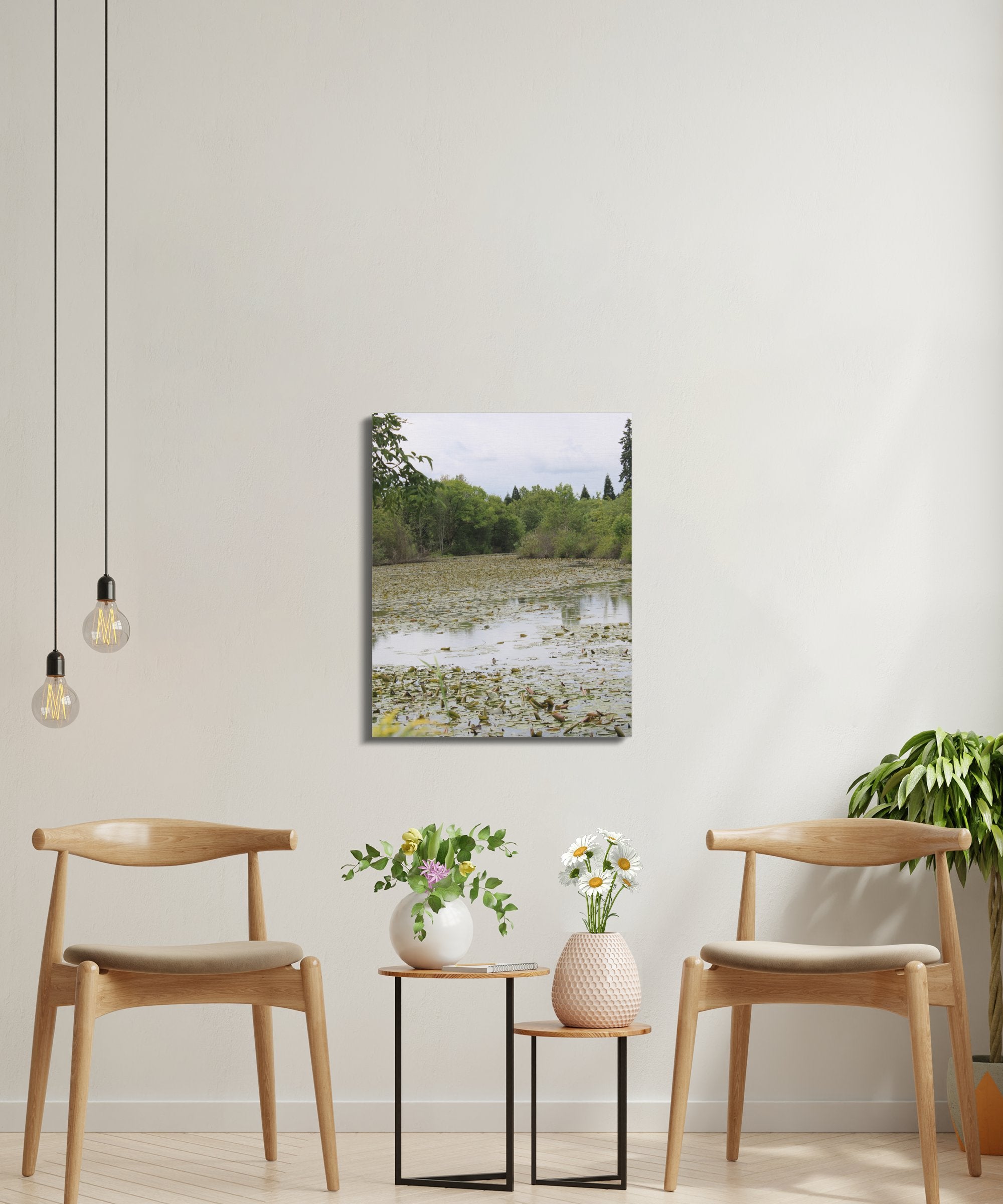 Beautiful Tranquil Lakeside View Wall Art product