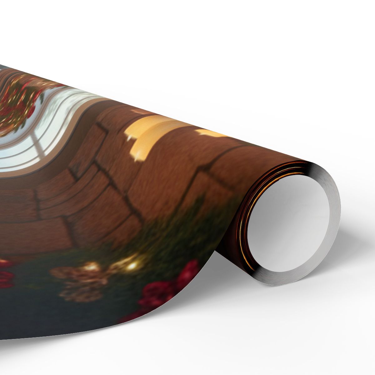 Festive Christmas Lights and Decorations Wrapping Paper