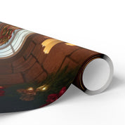 Festive Christmas Lights and Decorations Wrapping Paper