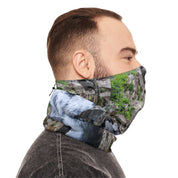 Scenic Mountain Stream Design Neck Gaiter for Outdoor Use