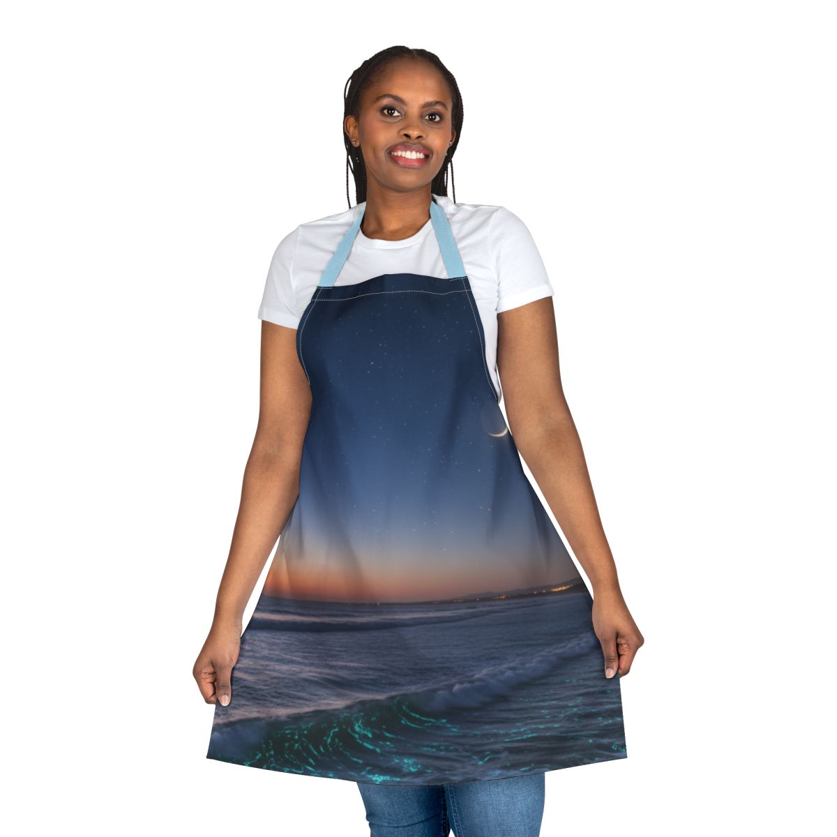 Ocean Sunset and Waves Design Apron Product