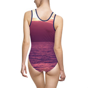 Stunning Sunset Beach Scene Swimsuit for Summer Days