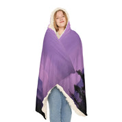 Cozy Hooded Blanket with Scenic Mountain Design