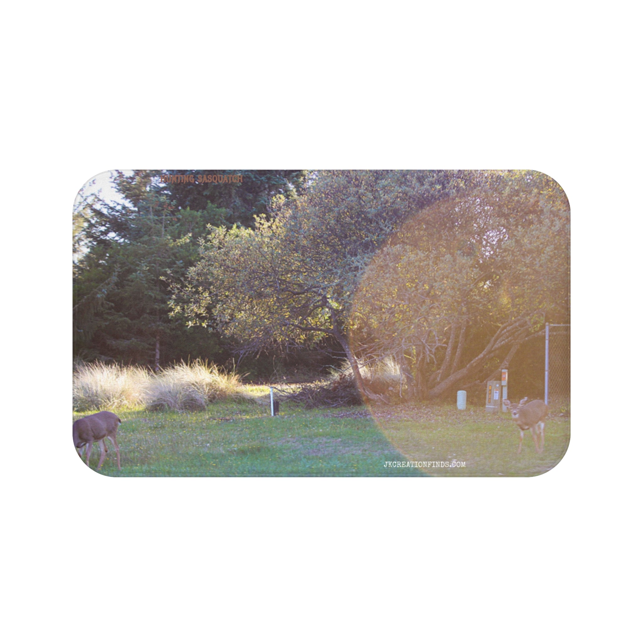 Scenic landscape with deer in nature product