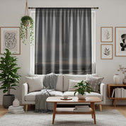 Modern Living Room with Blackout Curtain Decor