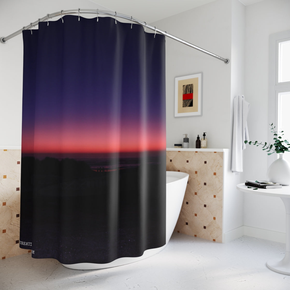 Breathtaking Sunset View Shower Curtain Product
