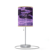 Purple Ocean Waves Print Table Lamp product