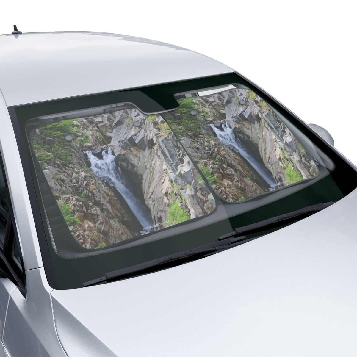 Mountain Waterfall Car Windshield Sunshade Accessory