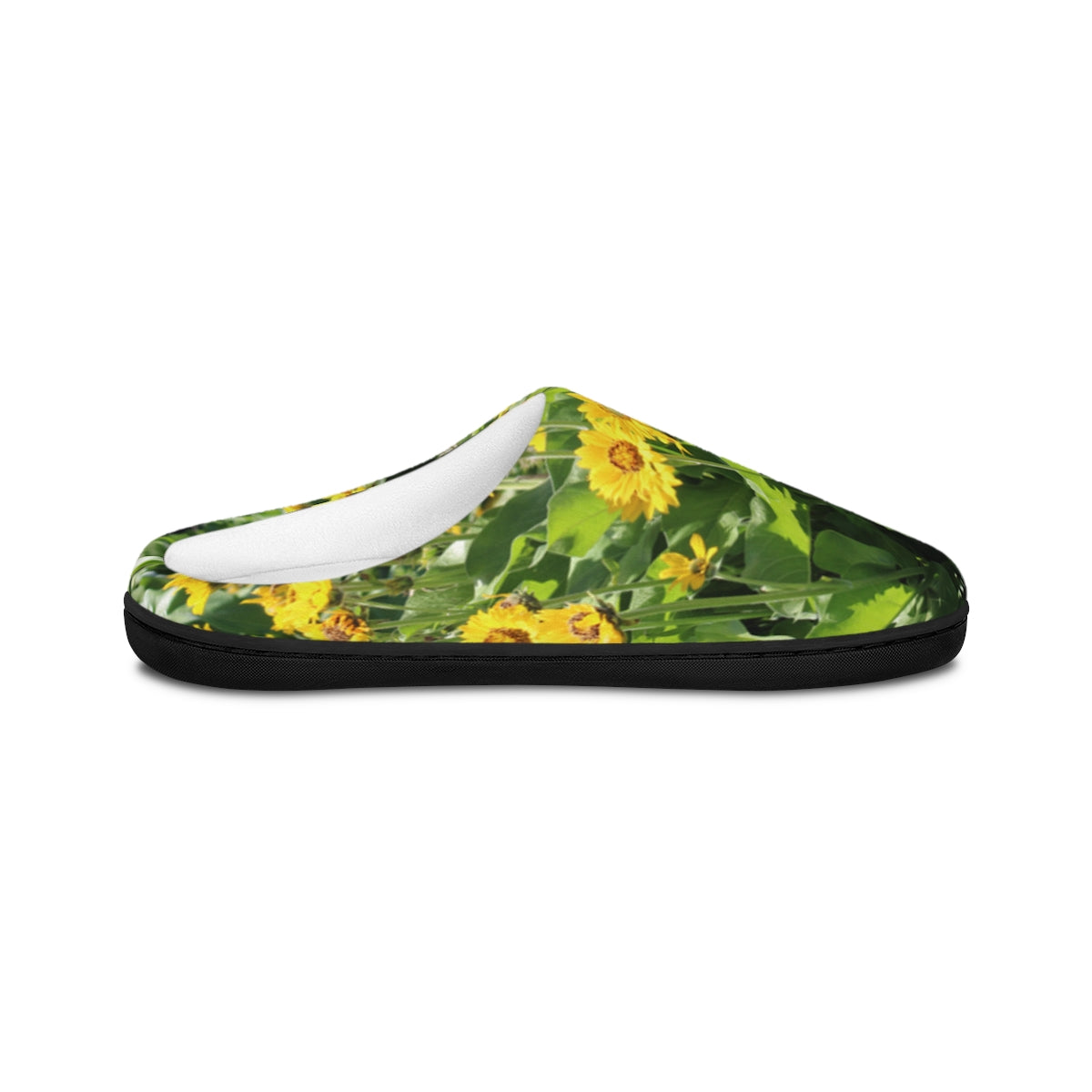 Sunflower Print Cozy Indoor Slippers for All Day Comfort