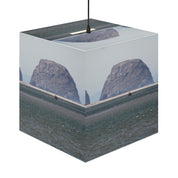 Rocky Mountain Ocean Beach Shoreline Landscape Scene product type