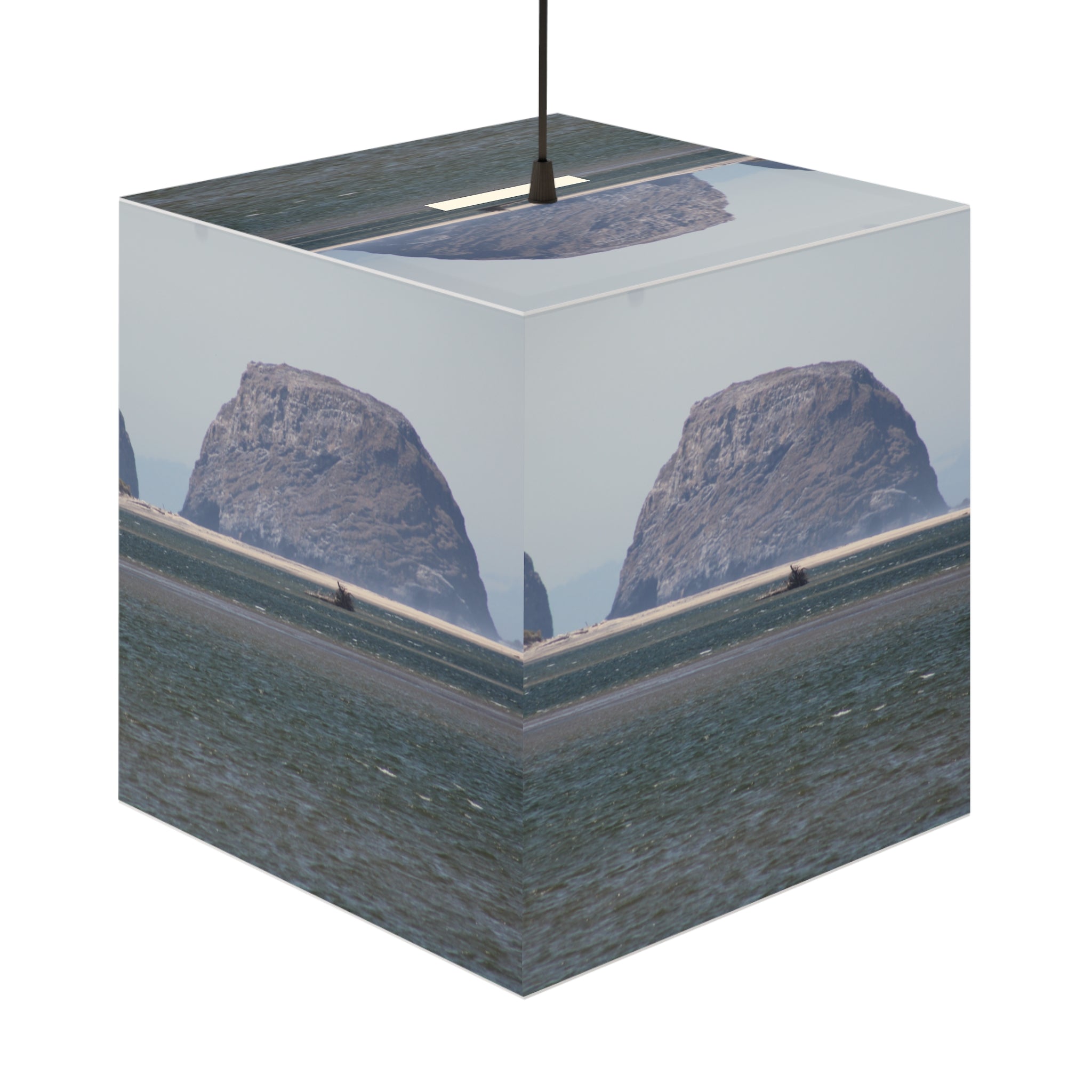 Rocky Mountain Ocean Beach Shoreline Landscape Scene product type