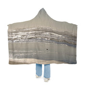 Beautiful Wave Pattern Coastal Hooded Blanket