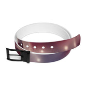 Gradient Purple and Black Transparent Buckle Belt