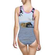 Scenic Lakeview One-piece Swimsuit for Beach Lovers