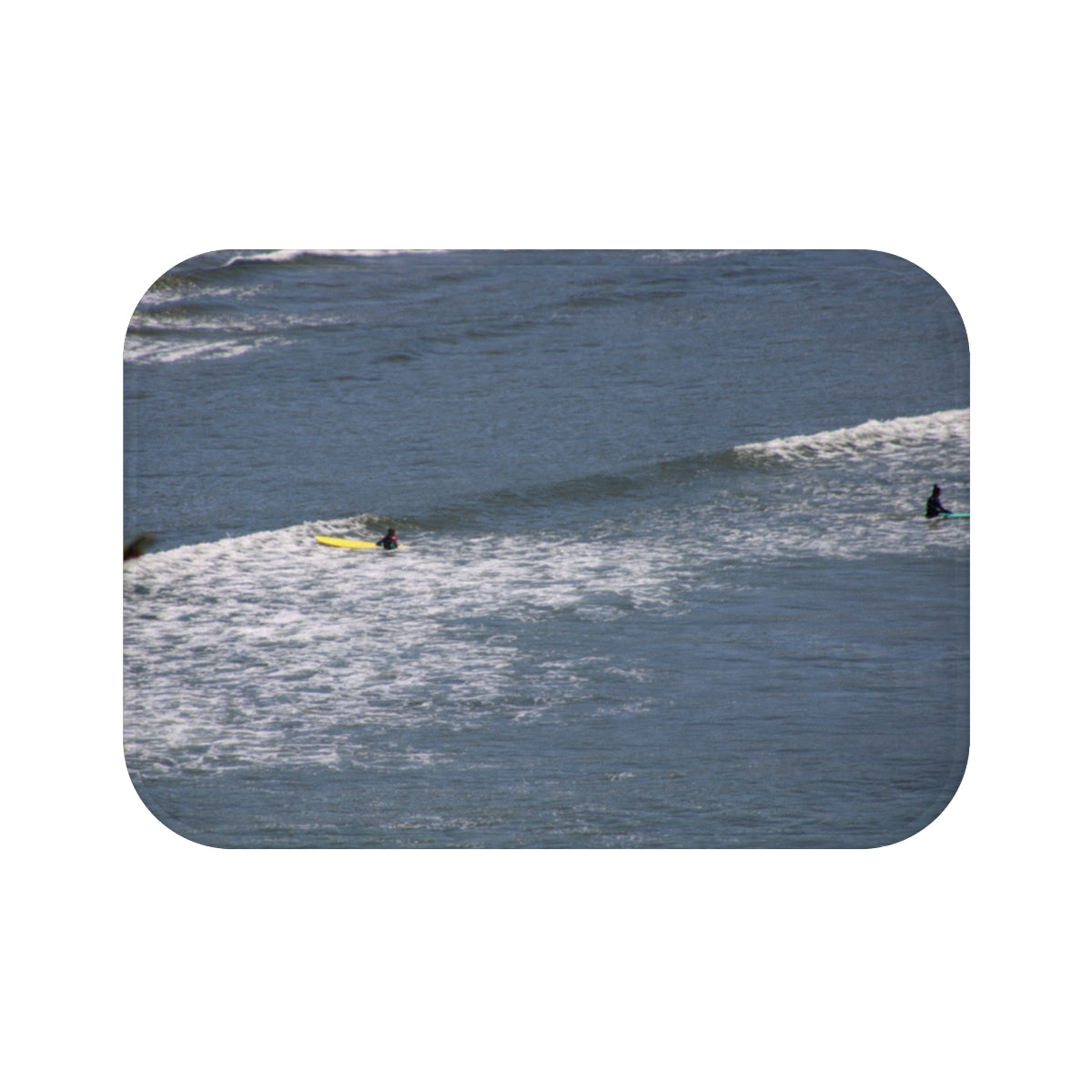 Surfing the Blue Ocean Waves Art Print