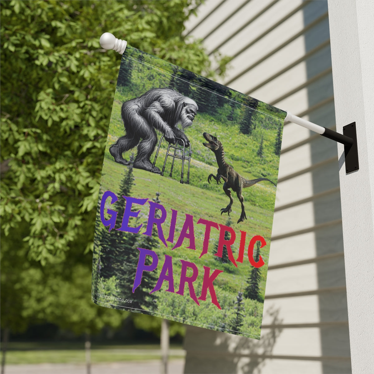 Geriatric Park Funny Yard Flag Home Decor Banner