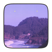 Beautiful Coastal Scenery with Lighthouse Car Sunshade