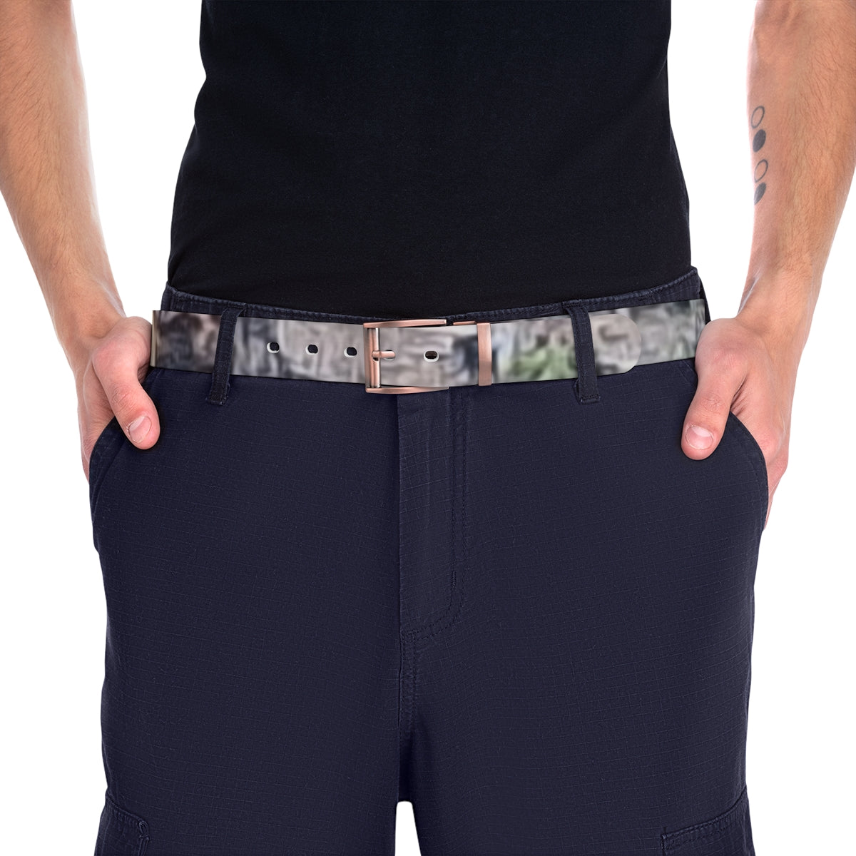Stylish Camo Belt for Men with Unique Pattern Design