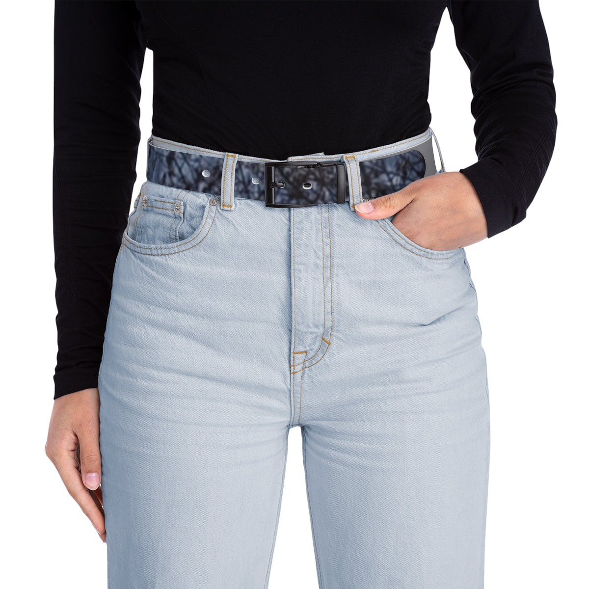 Stylish Light Blue High-Waisted Denim Jeans Product
