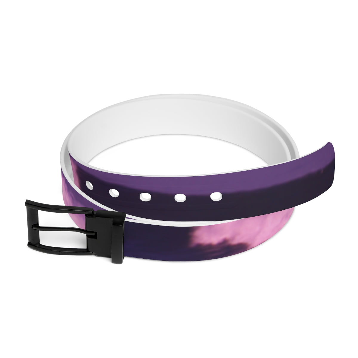 Abstract Purple and Pink Cloud Design Belt