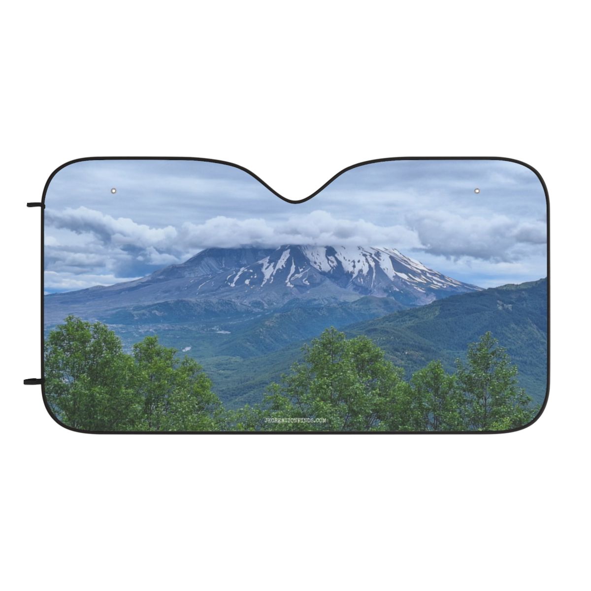 Stunning Mountain View Car Sunshade Auto Accessory