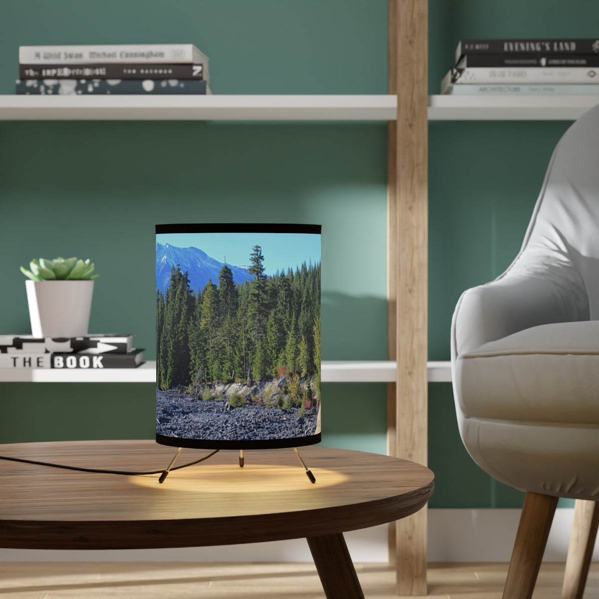 Scenic Mountain Forest View Decorative Lamp product