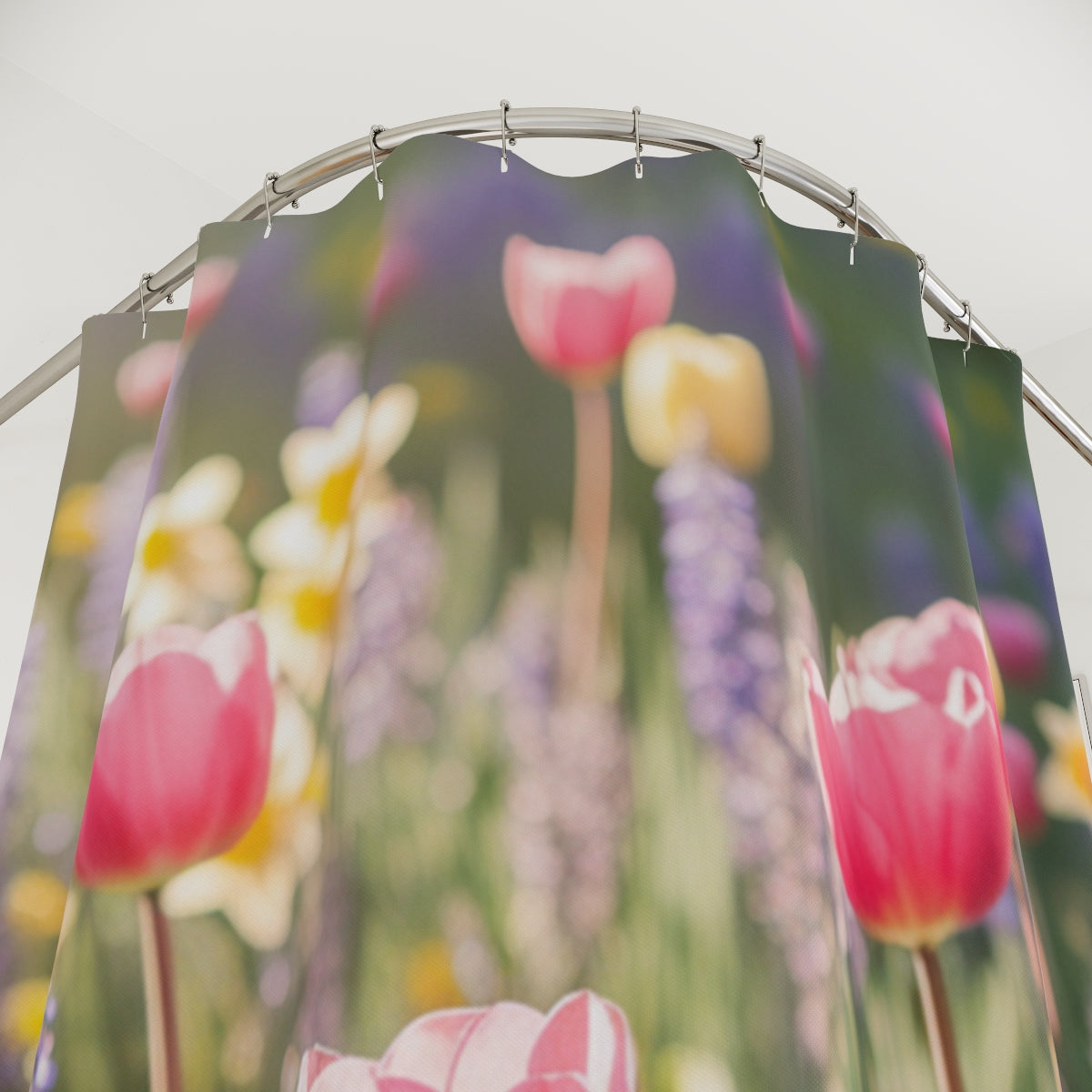 Vibrant Floral Blooms Artistic Print Shower Curtain