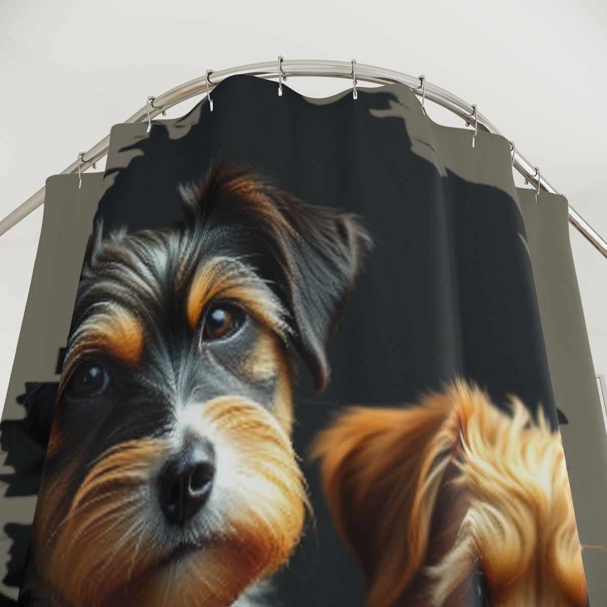 Cute Dog Print Decorative Shower Curtain