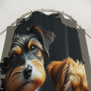 Cute Dog Print Decorative Shower Curtain