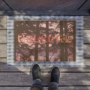 Abstract Forest Welcome Doormat for Your Home Entrance