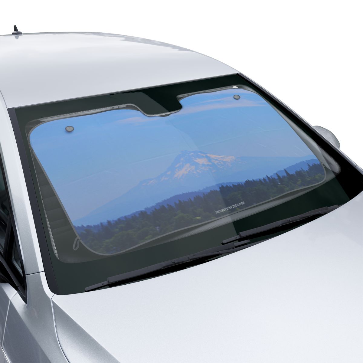 Scenic Mountain Range Car Windshield Sunshade Accessory