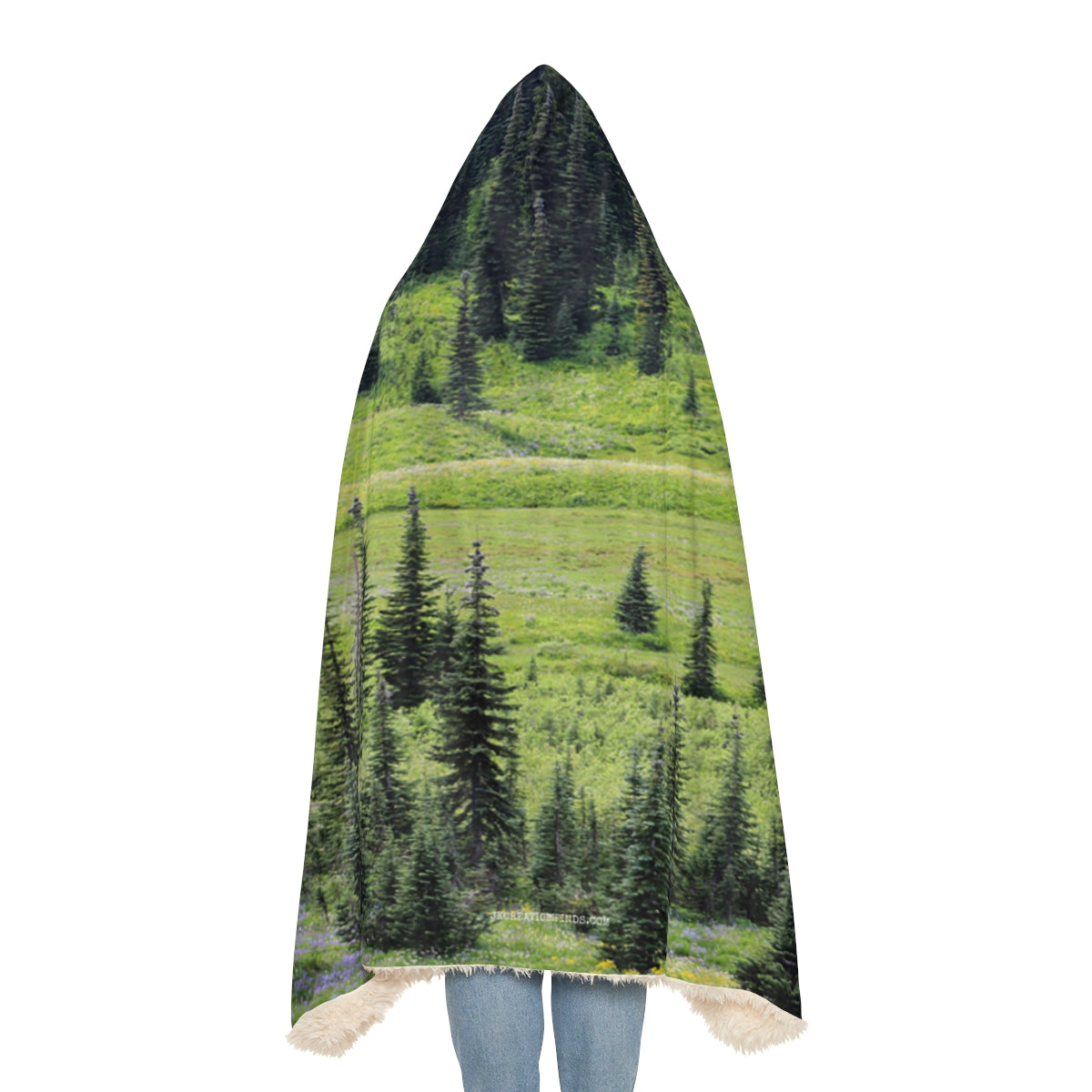 Green Forest Scenery Blanket Hooded Cozy product