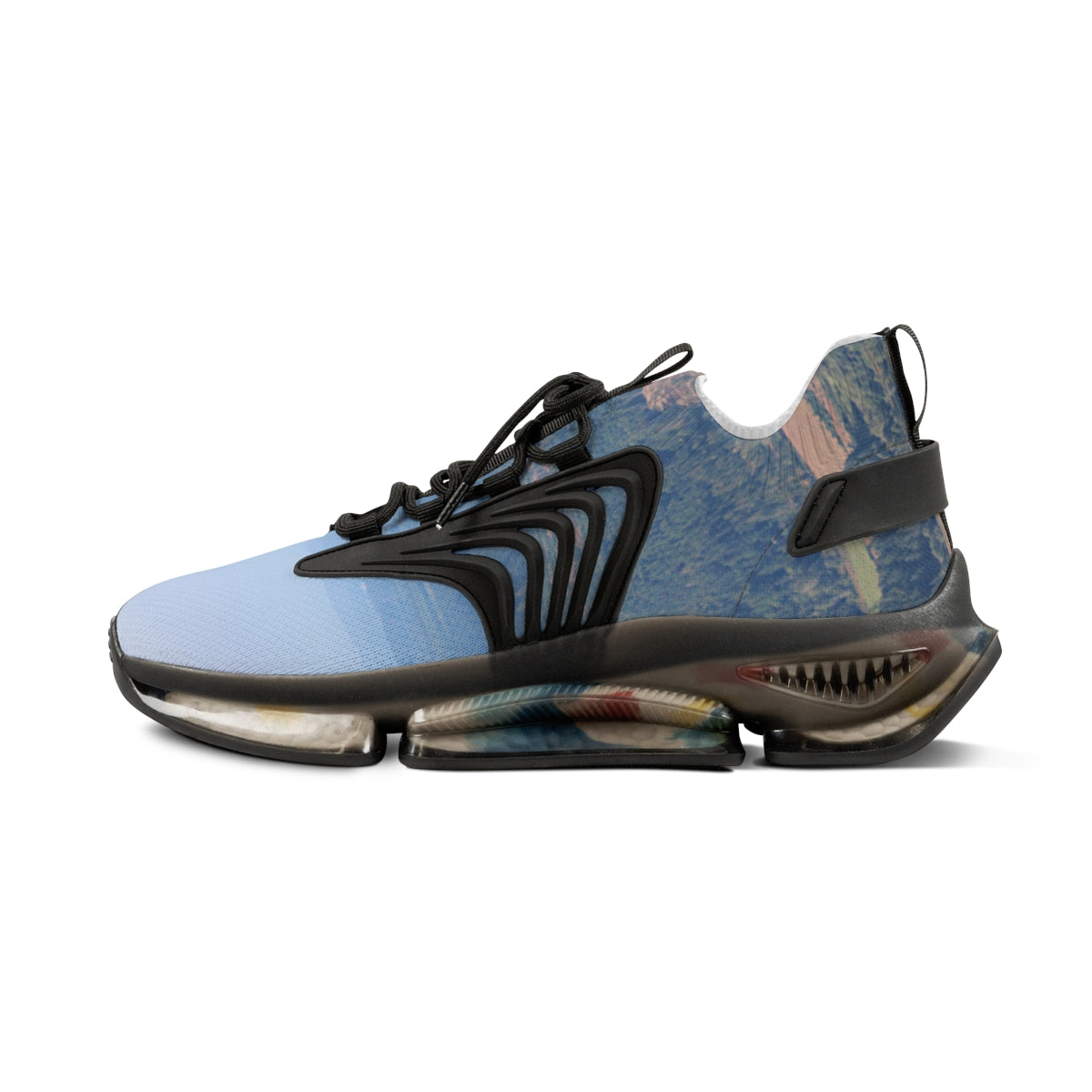 Stylish Athletic Footwear with Unique Design Features