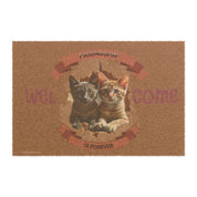 Friendship Is Forever Welcome Doormat Cat Lovers Decor