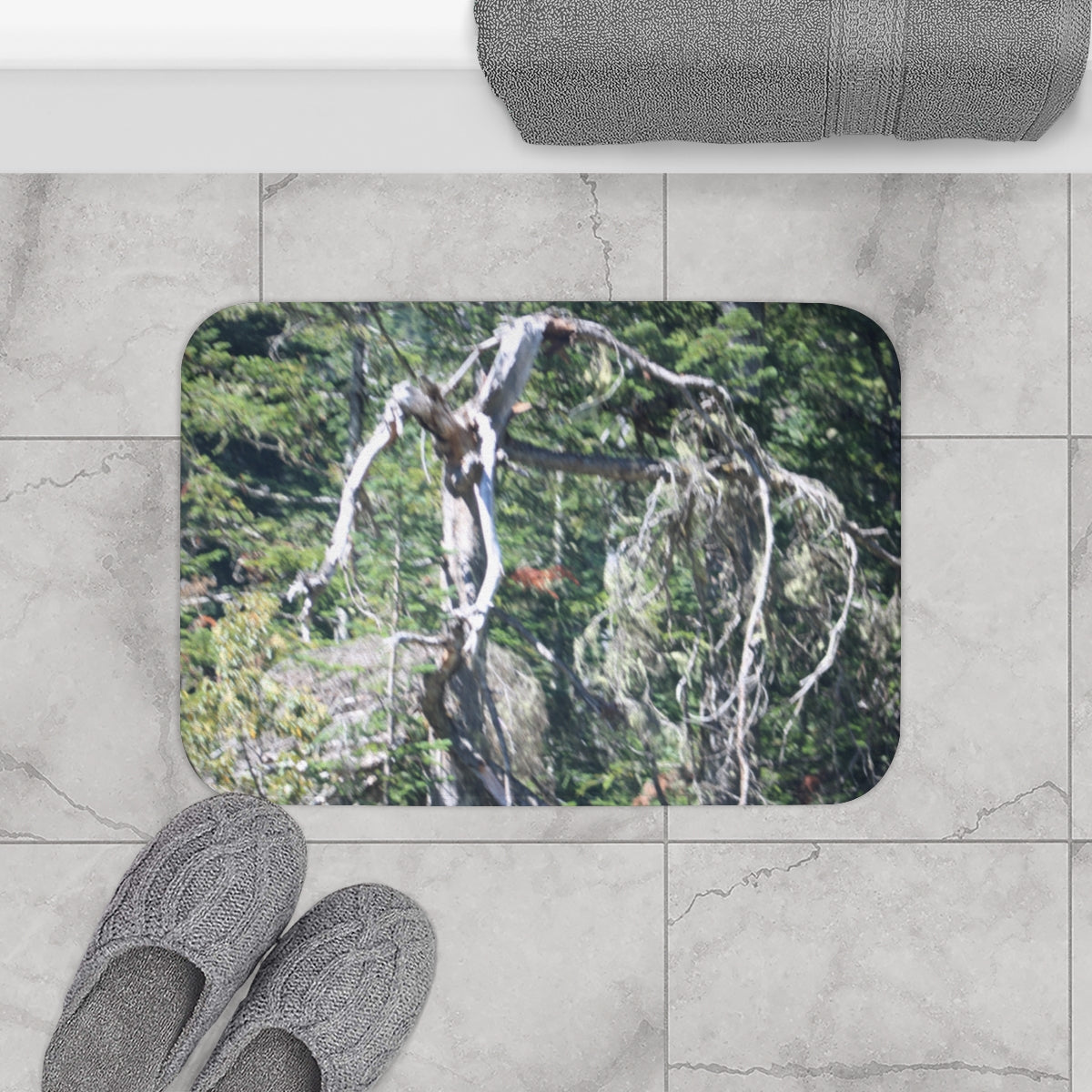 Unique Forest Scene Bathroom Floor Mat Bath Rug