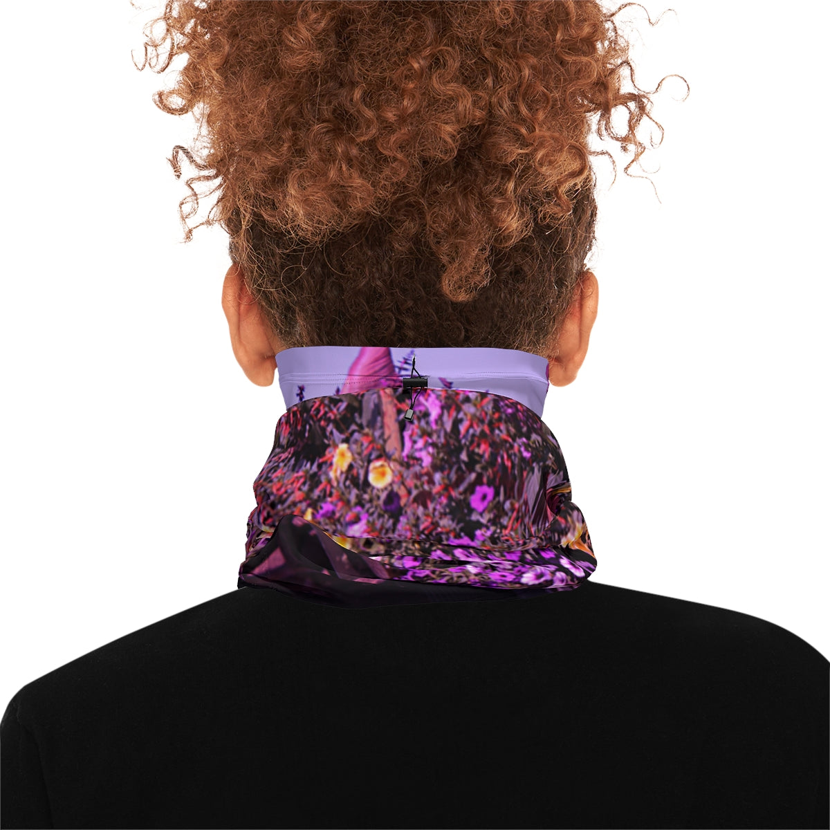 Floral Pattern Neck Gaiter with Vibrant Colors